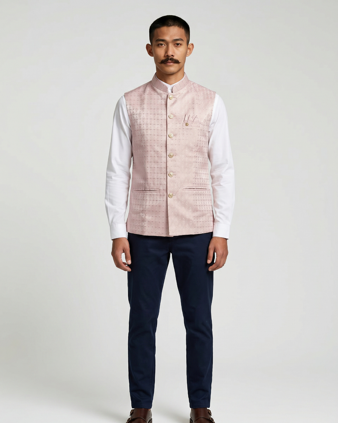Jaal Rose Nehru Jacket
