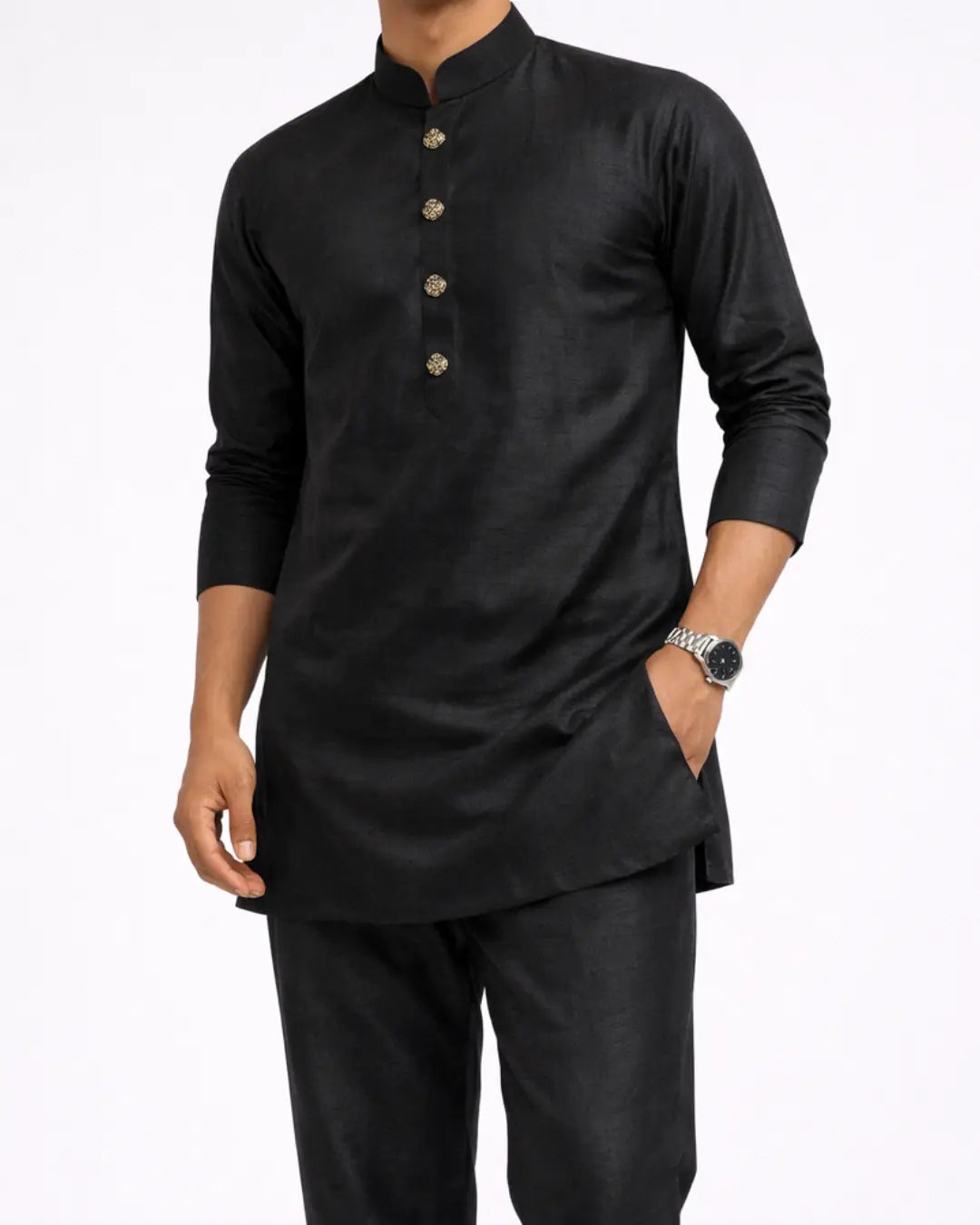 Black Kurta Set Indicoat
