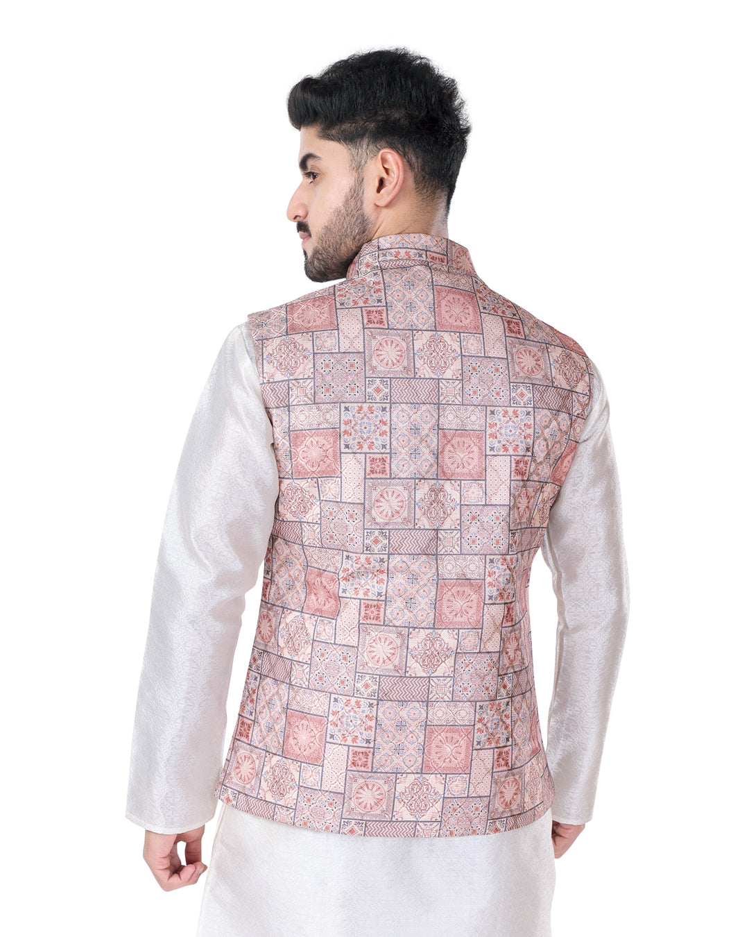 Mauve Frame Nehru Jacket