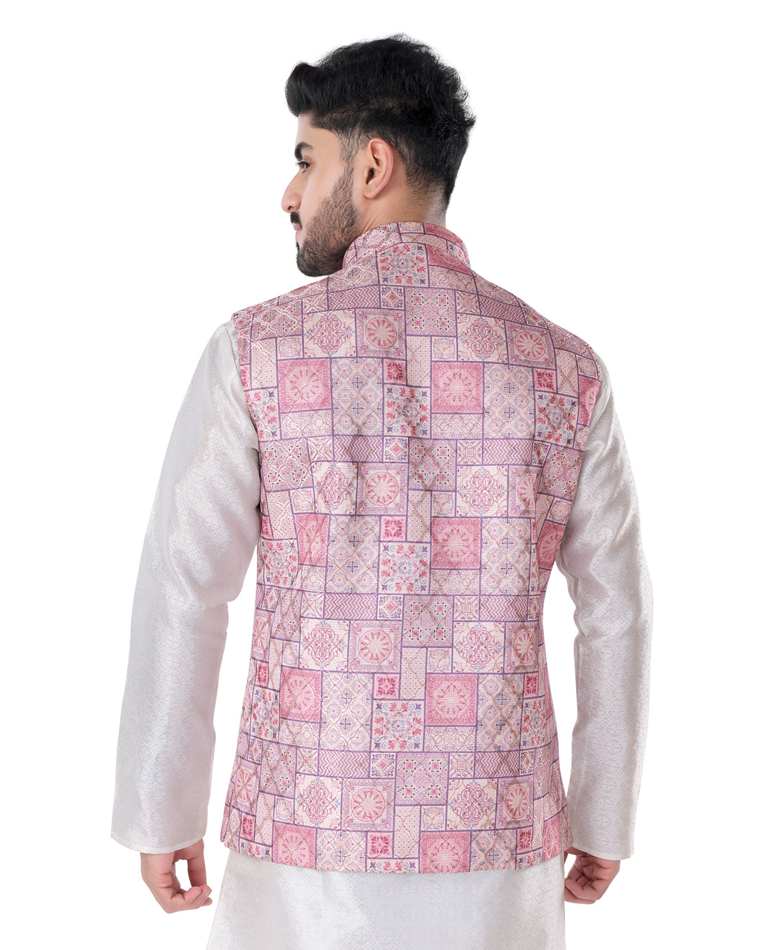 Plum Frame Nehru Jacket