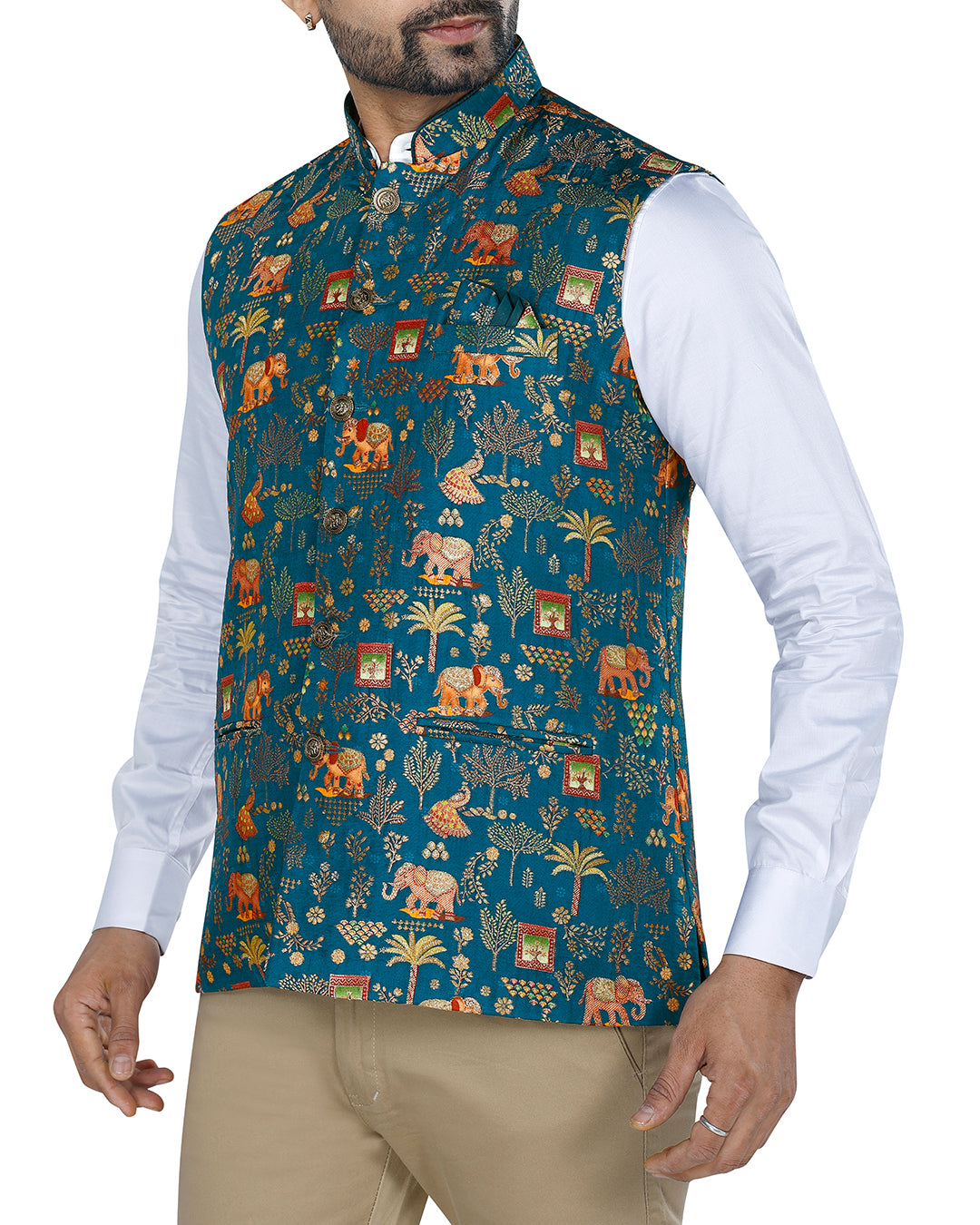 Haathi Royal Blue Nehru