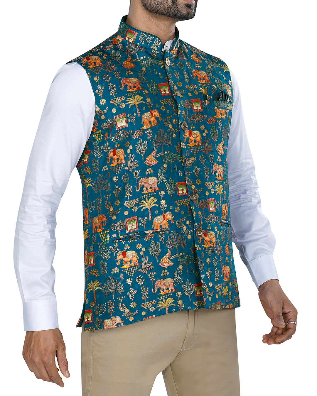 Haathi Royal Blue Nehru