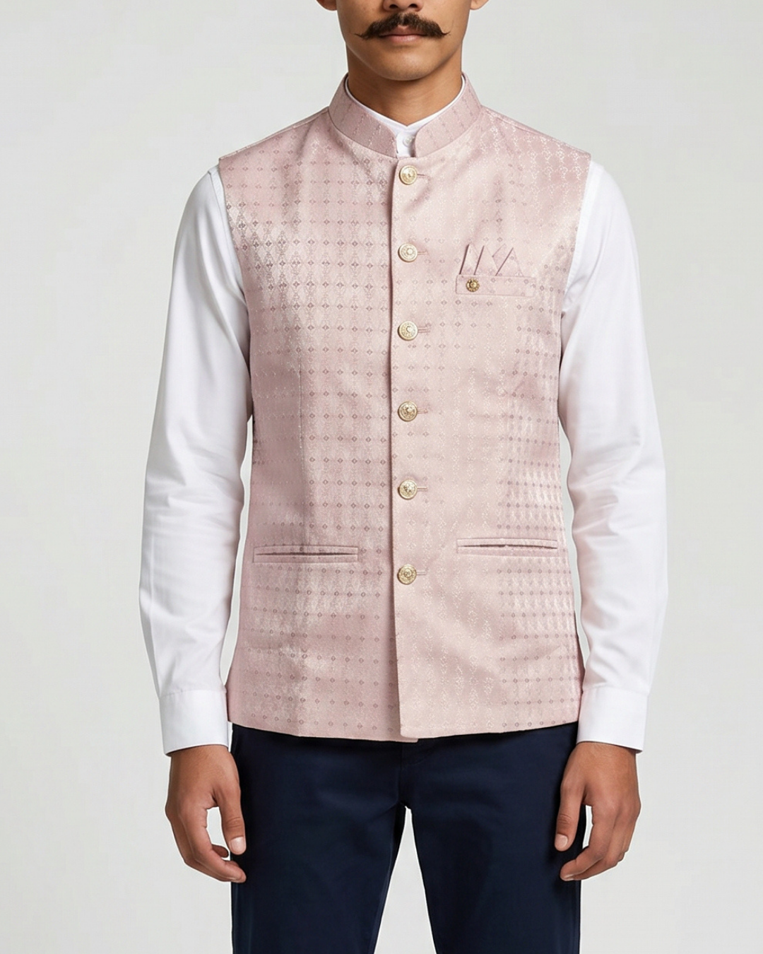 Jaal Rose Nehru Jacket