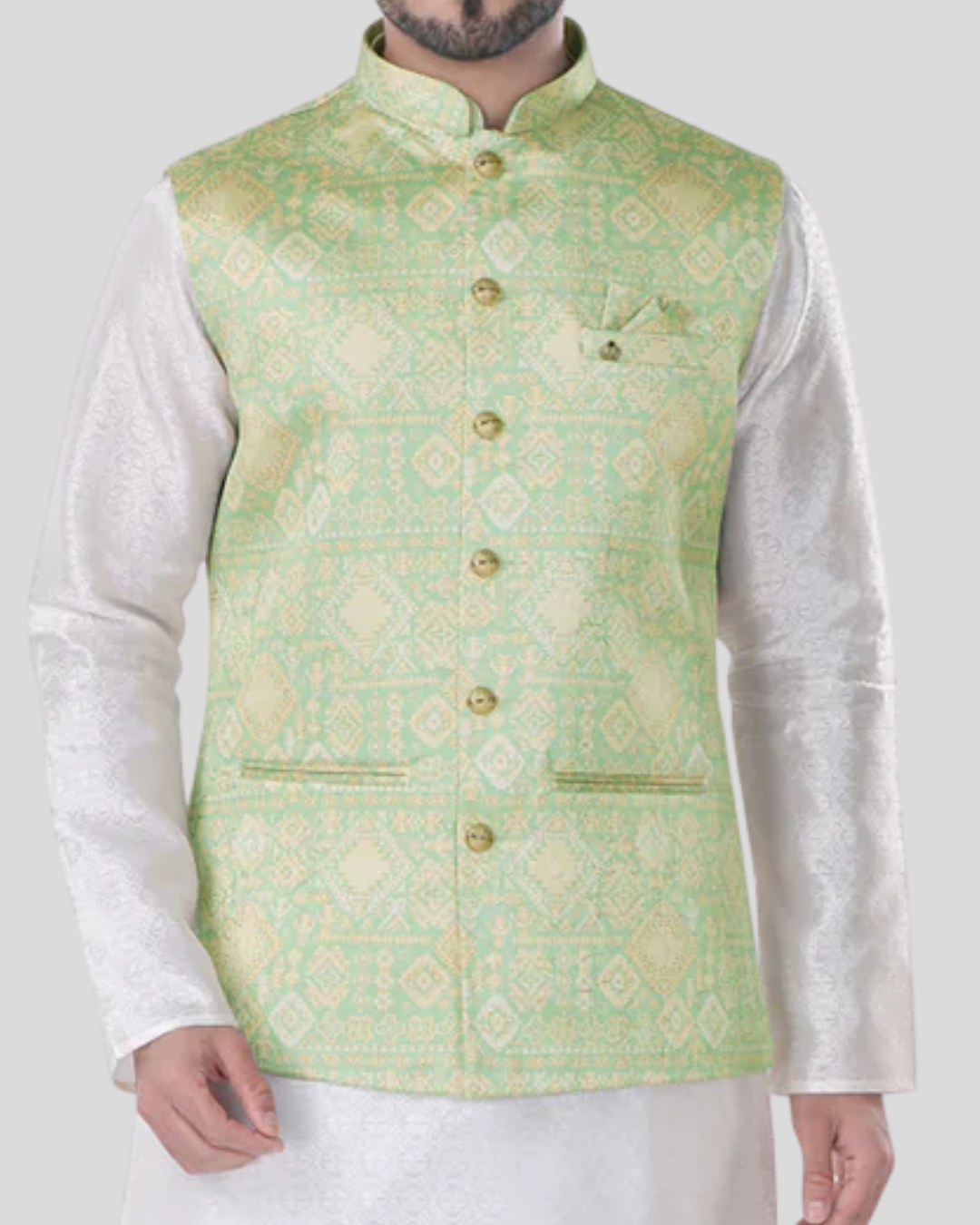 Minted Gold Nehru Jacket