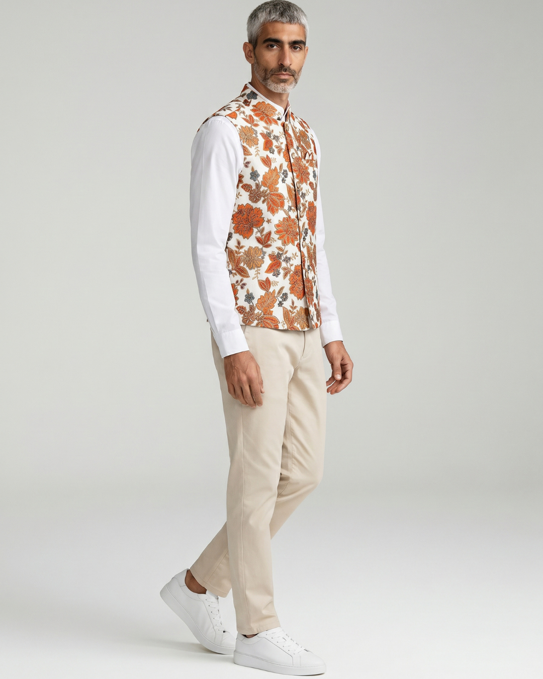 Kesariya Nehru Jacket