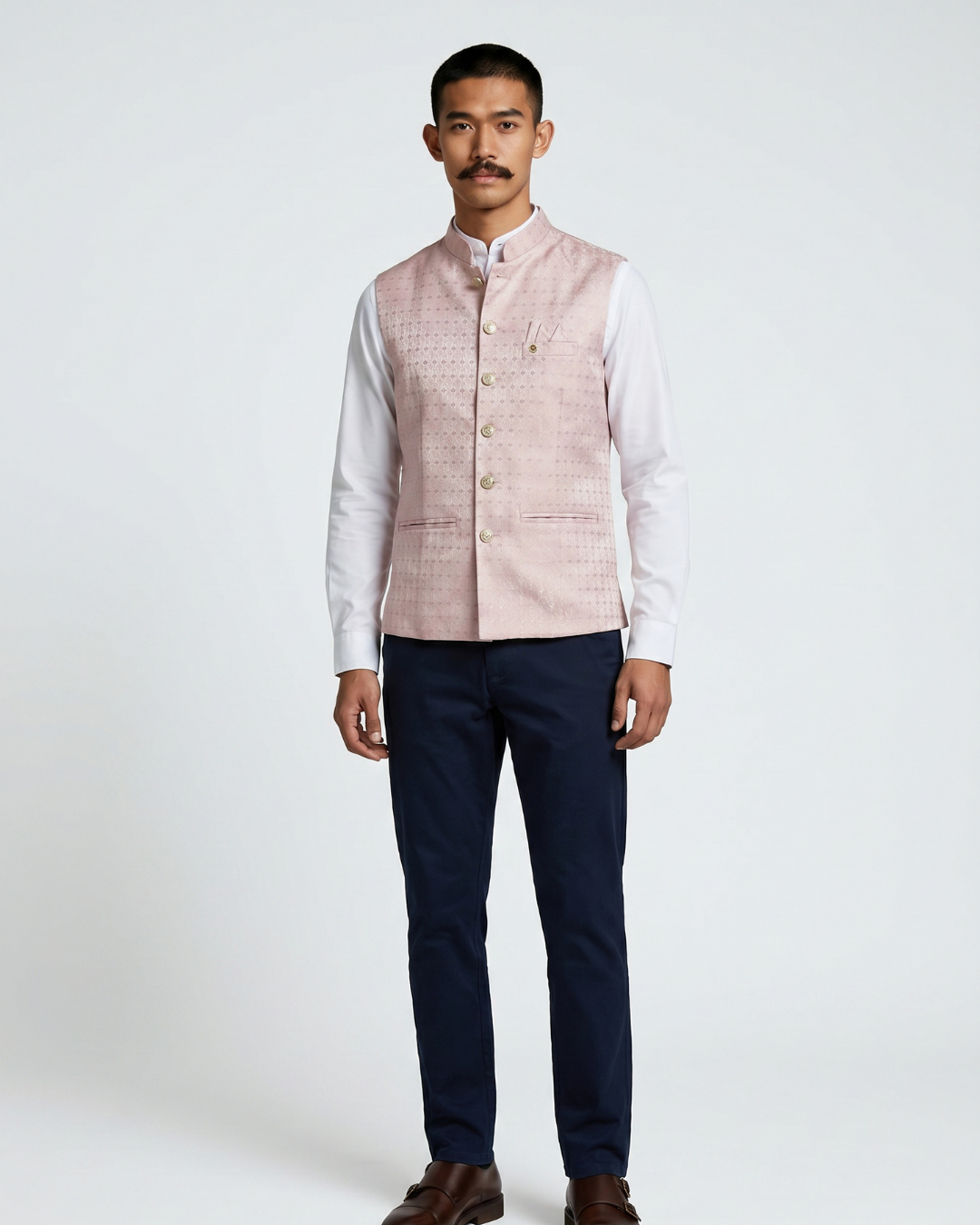 Jaal Rose Nehru Jacket