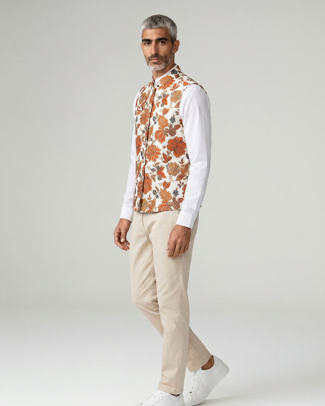 Kesariya Nehru Jacket