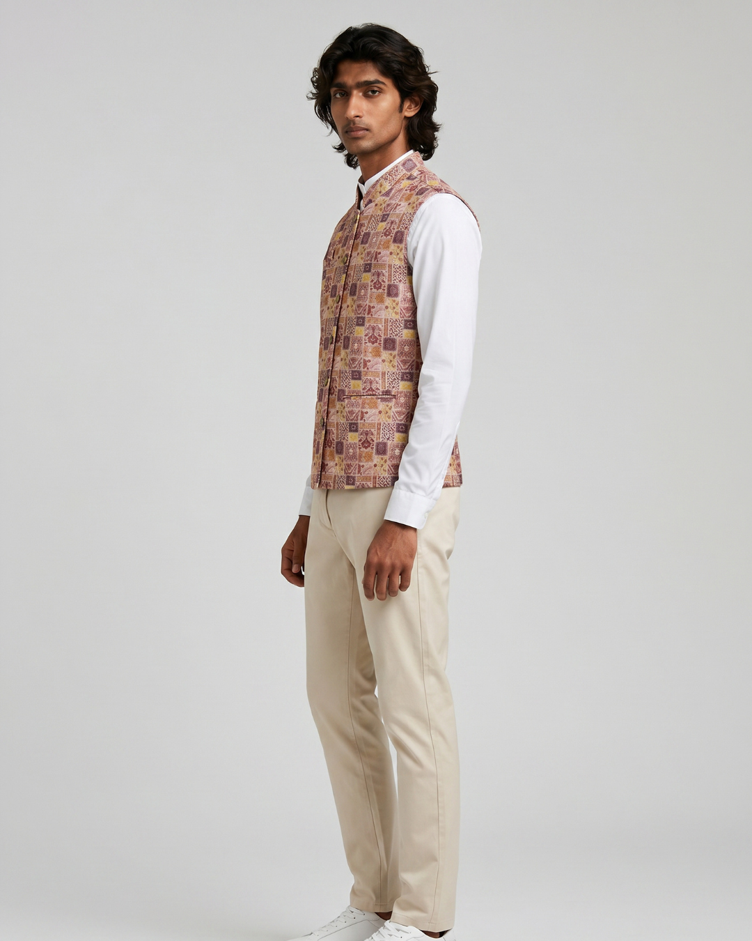 Naksha Rose Nehru Jacket