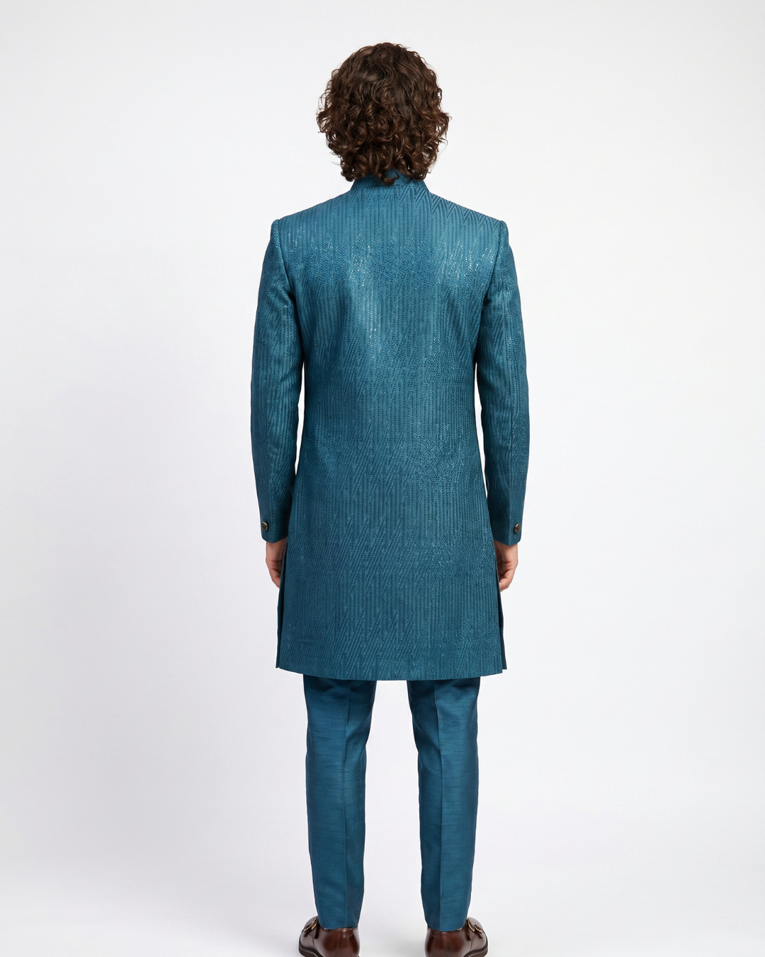 Emerald Three Piece Sherwani