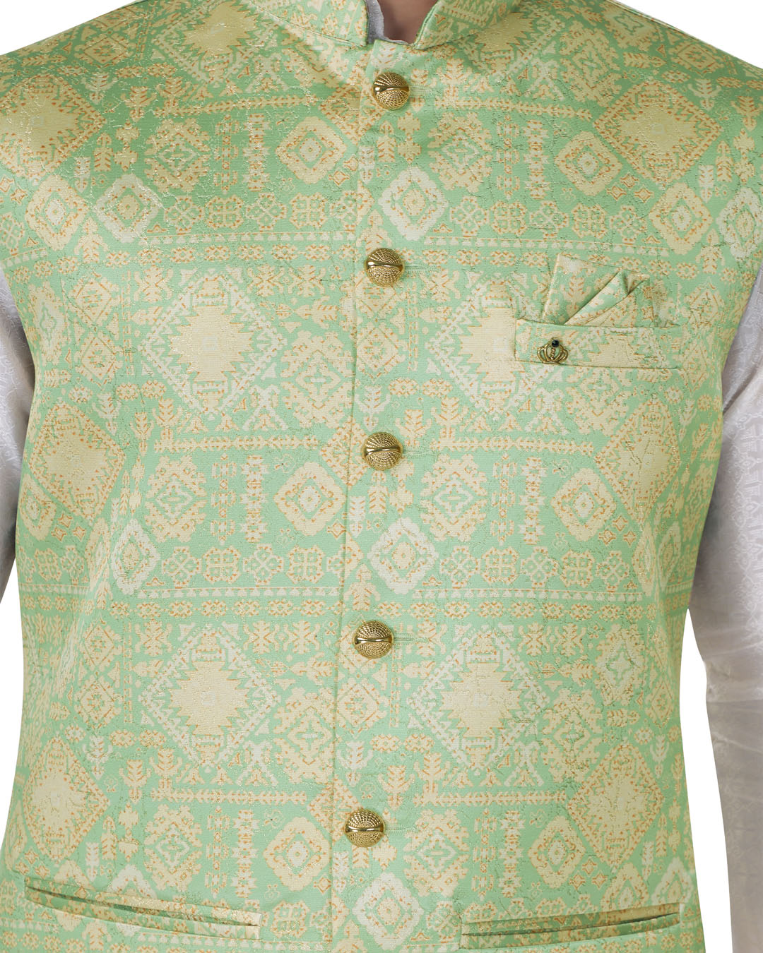 Minted Gold Nehru Jacket