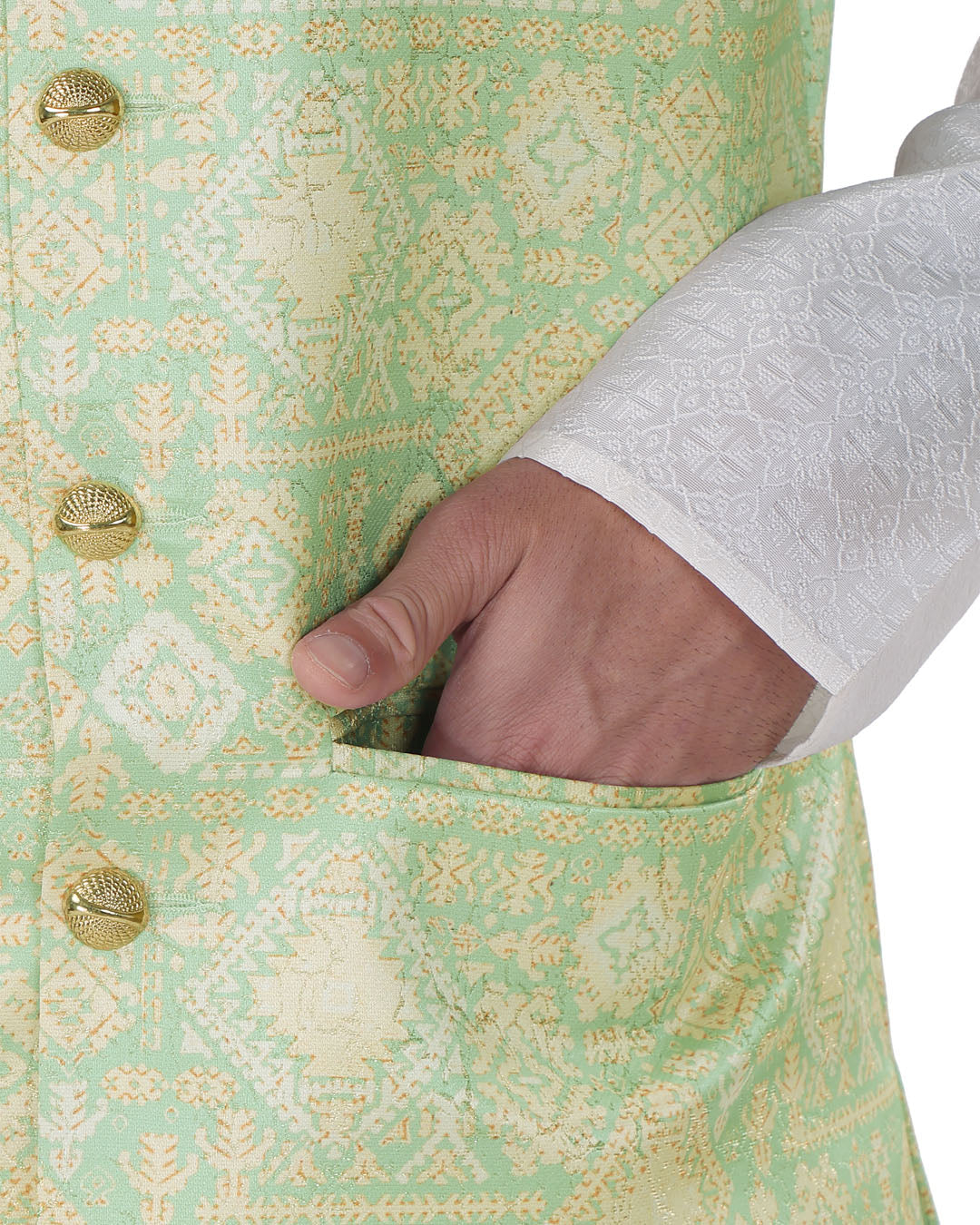 Minted Gold Nehru Jacket