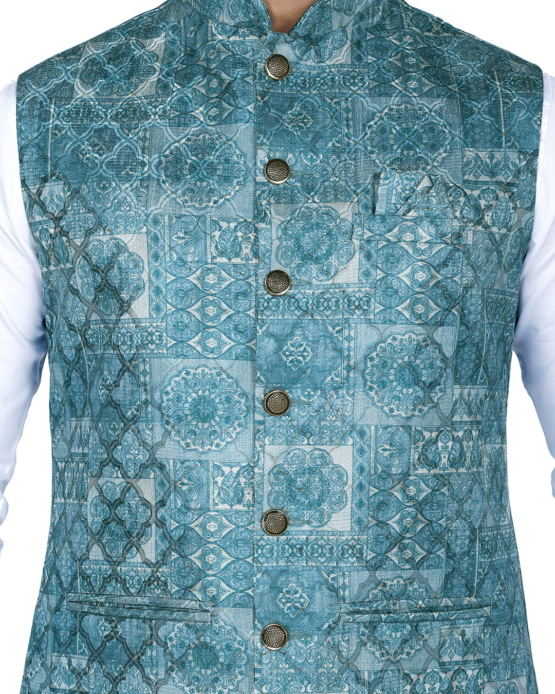 Bagh Ocean Blue Nehru