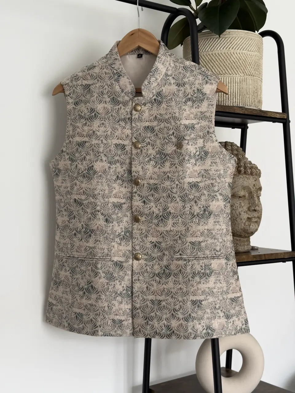 Heritage Pink Mens Indian Waistcoat Indicoat