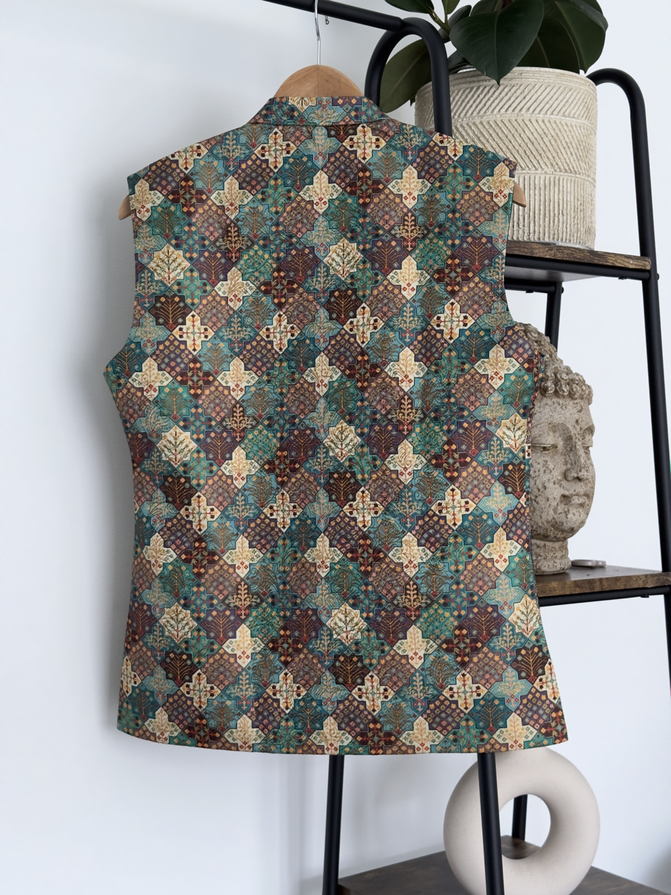 Retro Green Nehru Jacket